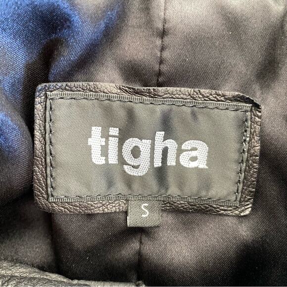 Tigha 100% Leather Panelled Style Jacket - Picture 3 of 5